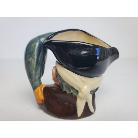 Royal Doulton 1951 Long John Silver Miniature Character Jug, Pirate Toby Mug - Picture 6 of 9